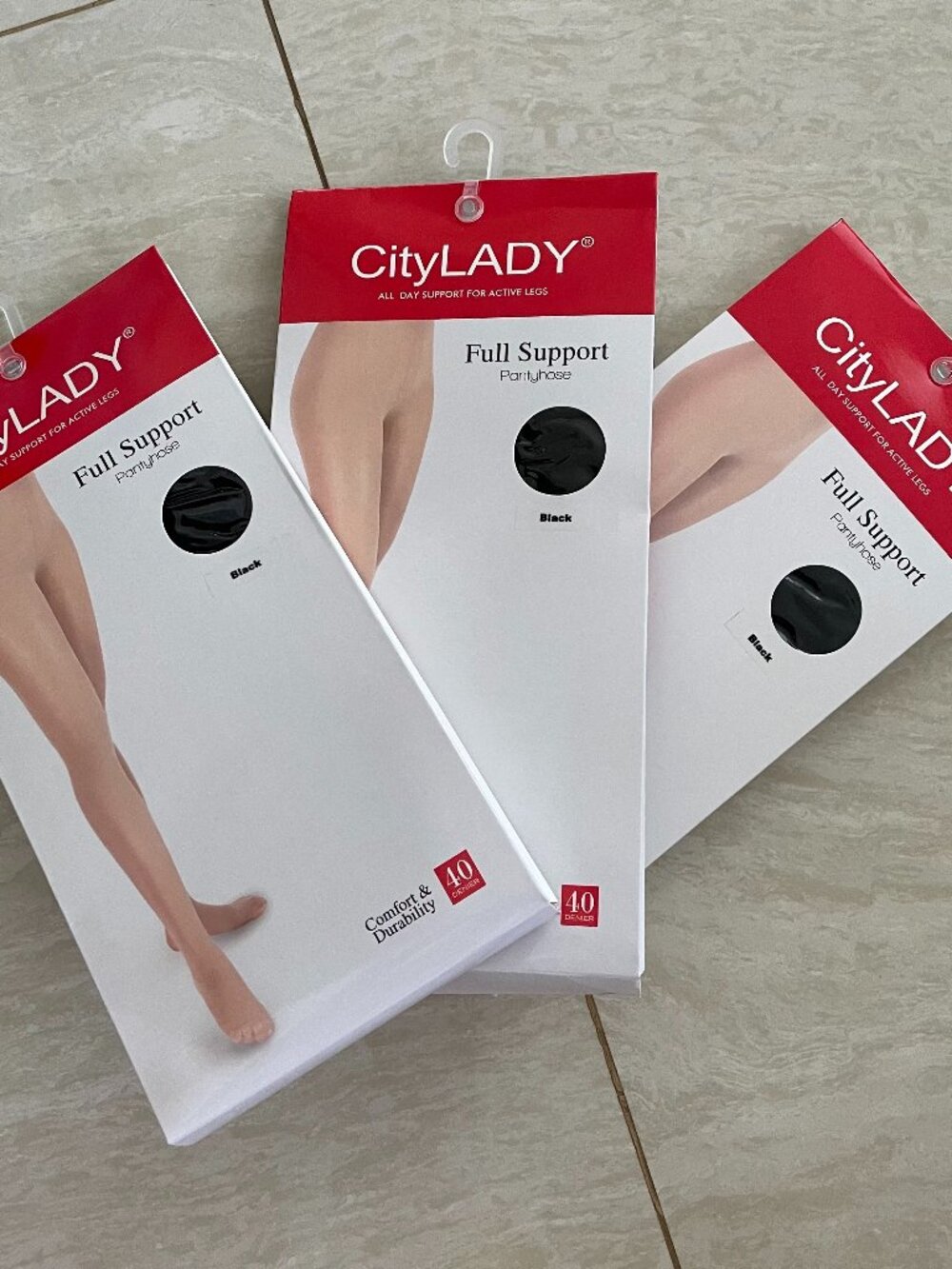 CityLADY Full Support Pantyhose Black